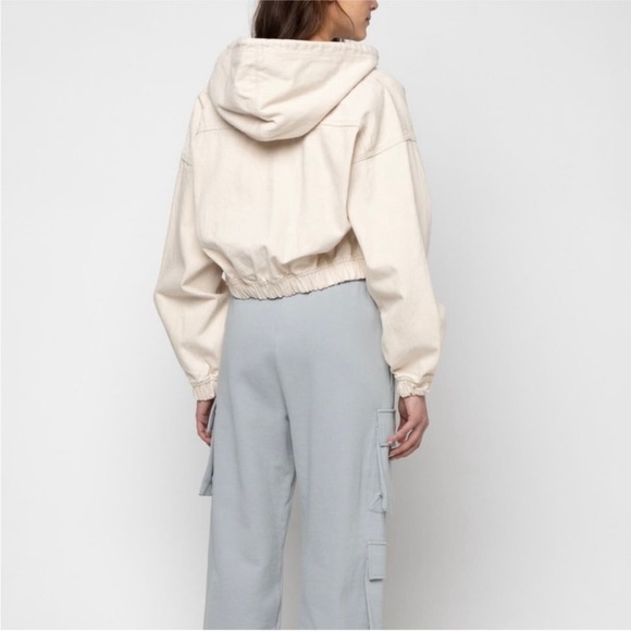 SOLD OAK & FORT Cropped Hooded Jacket - Picture 2 of 6